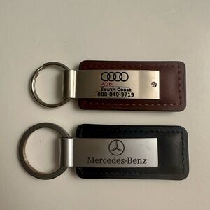 Black Leather Keychain